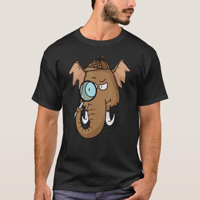 Mammoth-Detektor mit Gläser T-Shirt (Vorderseite)