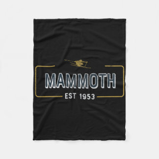 Mammoth Est 1953 Skifahren für Bergskifahrer Fleecedecke
