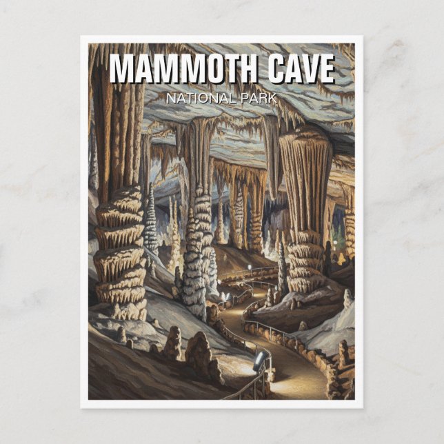 Mammoth Höhle National Park Travel Postkarte (Vorderseite)