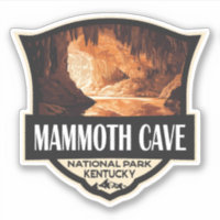 Mammoth Höhle Nationalpark Illustration Retro Art