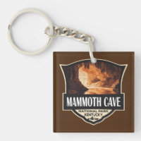 Mammoth Höhle Nationalpark Illustration Retro Art