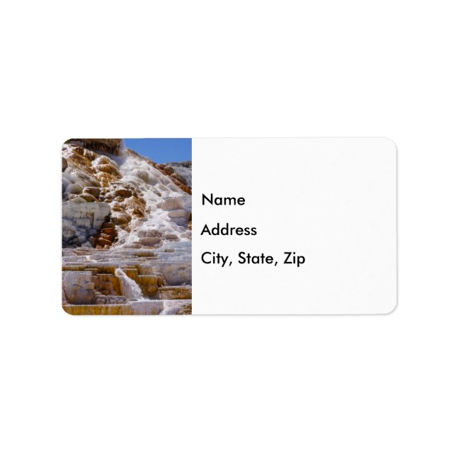 Mammoth Hot Springs-Adressetikett Adressaufkleber (Vorne)
