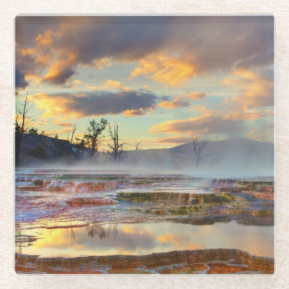 Mammoth Hot Springs Glasuntersetzer