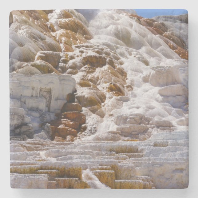 Mammoth Hot Springs Steinuntersetzer (Vorderseite)