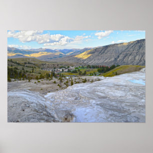 Mammoth Hot Springs, Yellowstone-Nationalpark Poster