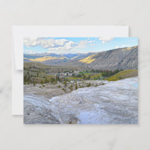 Mammoth Hot Springs, Yellowstone Nationalpark Postkarte