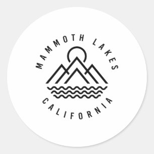 Mammoth Lakes Berge Kalifornien Wandern Outdoor Runder Aufkleber