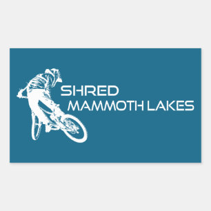 Mammoth Lakes California Mountainbike fahren zerle Rechteckiger Aufkleber