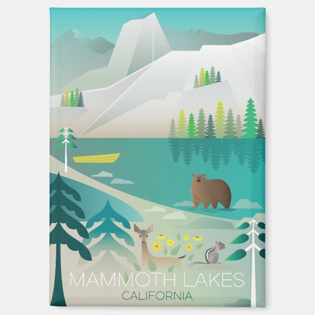 Mammoth Lakes Kühlschrank Magnet (Vorderseite)