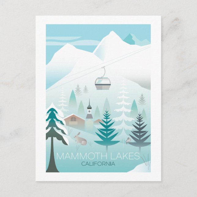 Mammoth Lakes Postcard Postkarte (Vorderseite)