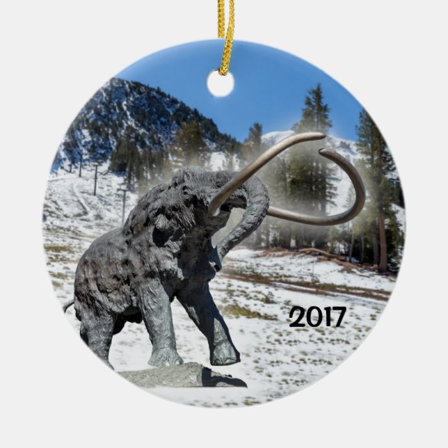 Mammoth Mountain, CA Keramik Ornament (Vorne)