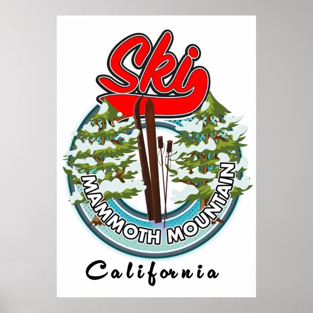 Mammoth Mountain California Logo Poster (Vorne)