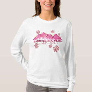 Mammoth Mountain California rosa thematische Hoodi T-Shirt