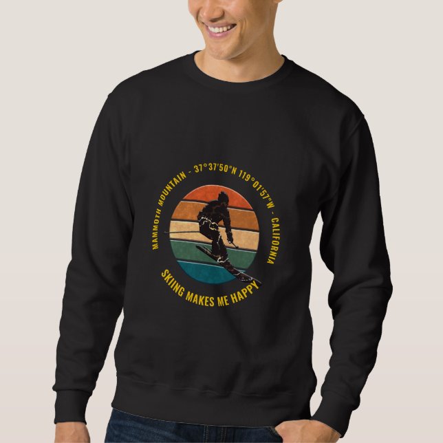 MAMMOTH MOUNTAIN, Kalifornien Cool, einzigartig Sweatshirt (Vorderseite)