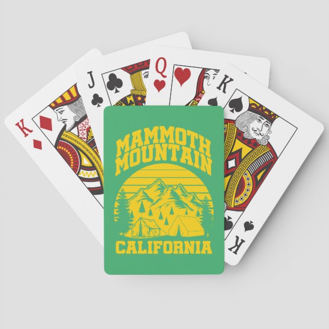 Mammoth Mountain, Kalifornien Spielkarten (Rückseite)