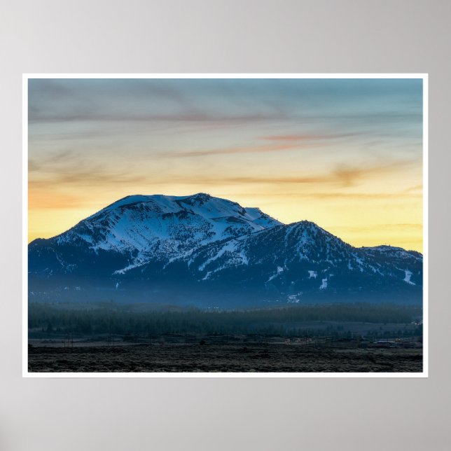 Mammoth Mountain Sonnenuntergangs Poster | Sierra  (Vorne)