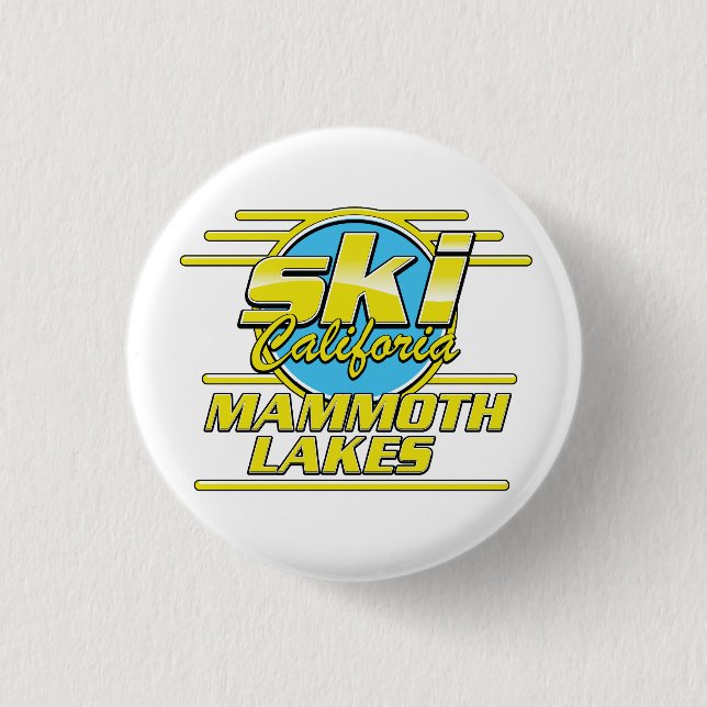 Mammoth Seen California Logo Button (Vorderseite)