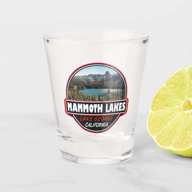 Mammoth Seen California Schnapsglas (Vorderseite)
