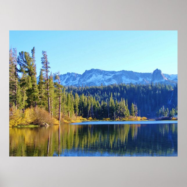 MAMMOTH SEEN-GEBIET MIT FALL-REFLEKTIONEN POSTER (Vorne)