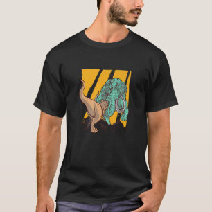 Mammoth Vs T Rex Dino Kampf Mammoth Dinosaur Gesch T-Shirt