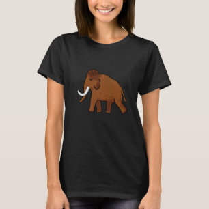 Mammoth Wooly Elephant Big Ice Museum Mammuthus m T-Shirt