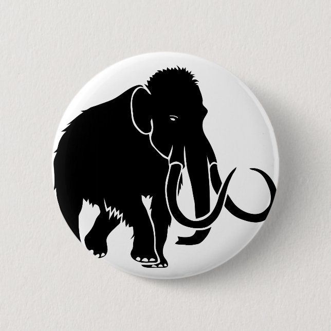 mammut mammoth ice age eiszeit steinzeit elephant button (Vorderseite)