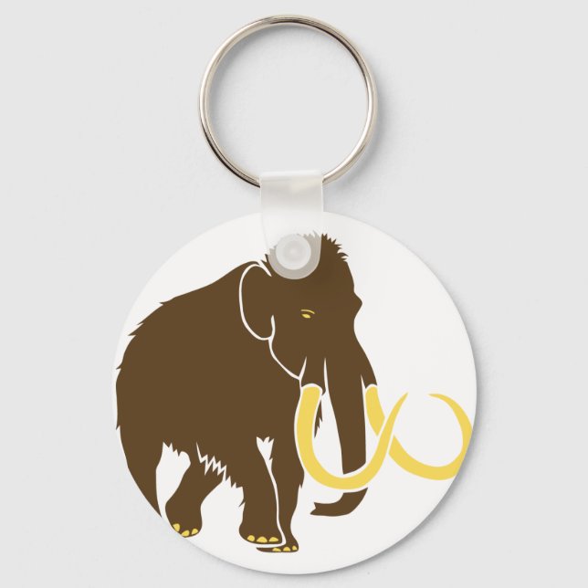 Mammut-Mammut-Eiszeit eiszeit-steinzeit-Elefant Schlüsselanhänger (Vorderseite)