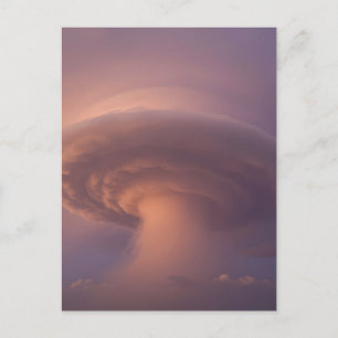 Mammut-Superzellen-Gewitter-Pilzwolke  Postkarte