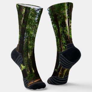 Mammutbäume und Farne im Redwood National Park Socken