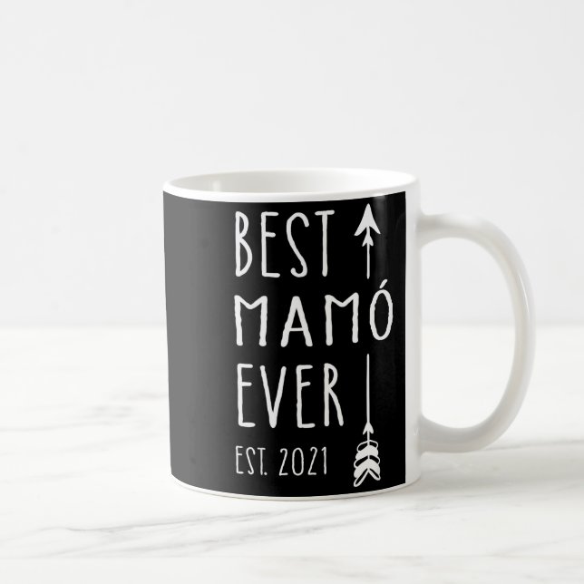 Mamo Ever Est 2021 New Irish Grandma Baby Announce Kaffeetasse (Rechts)