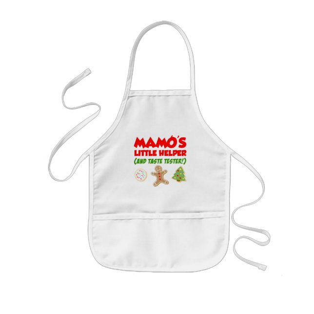 Mamos kleine helferische Weihnachtskekse Kinderschürze (Vorne)