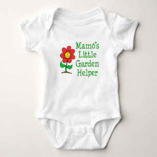 Mamos kleiner Gartenhelfer Baby Strampler