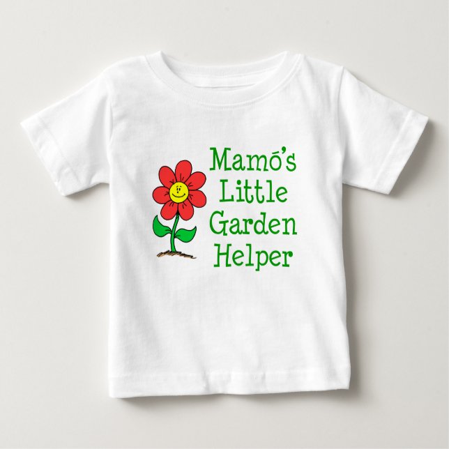 Mamos kleiner Gartenhelfer Baby T-shirt (Vorderseite)