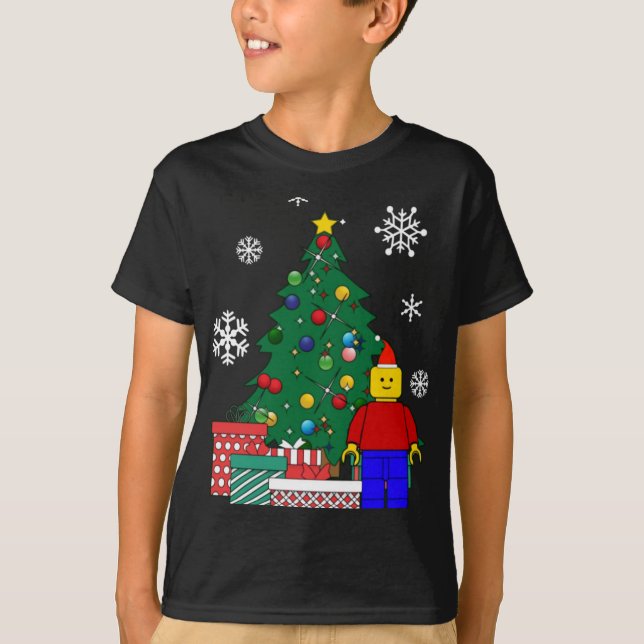 Man Around The Christmas Tree T Shirt  (Vorderseite)