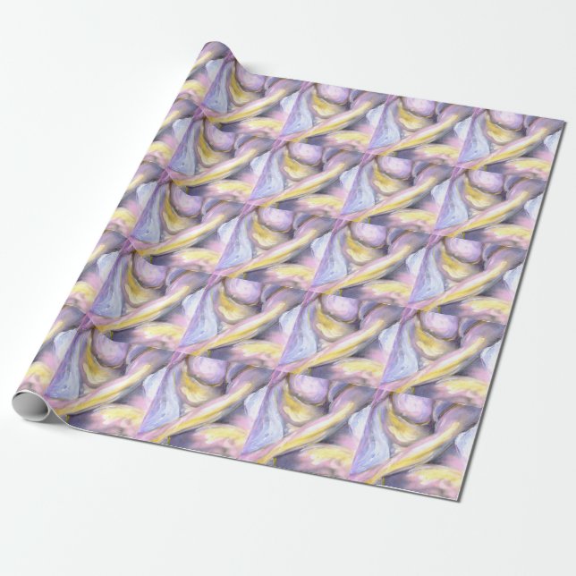 Man Art Abstrakt Male Nude Malerei Cool Geschenkpapier (Ungerollt)
