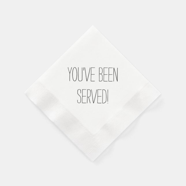 Man bedient sich von Napkins Serviette (Ecke)