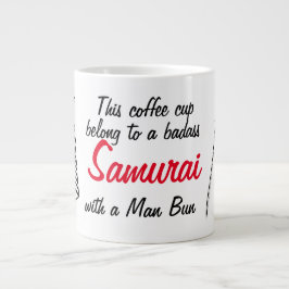 Man Bun Samurai Spaß Tasse