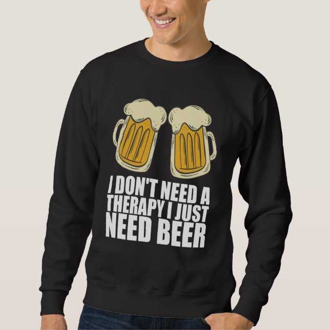 Man cave Craft beer Drunken Sweatshirt (Vorderseite)
