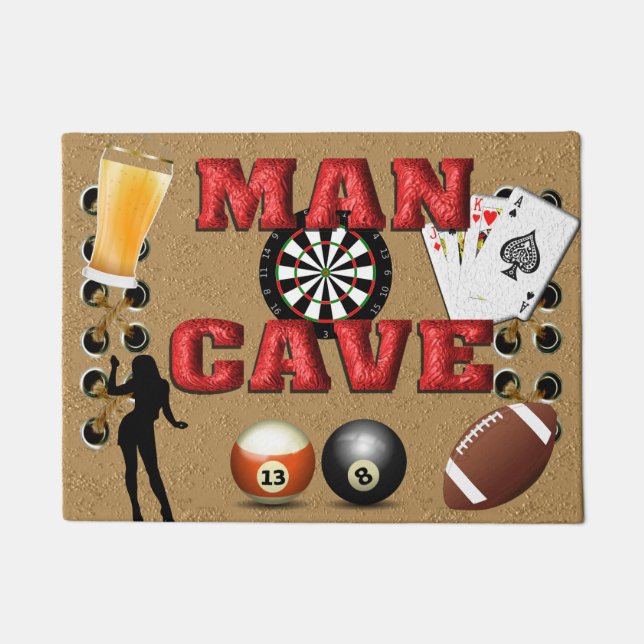 Man Cave - Doormat Fußmatte (Vorderseite)