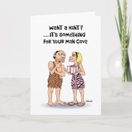 "Man Cave" Geburtstag Karte