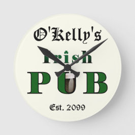 Man Cave Irish Pub Bar Tavern Wall Clock Runde Wanduhr