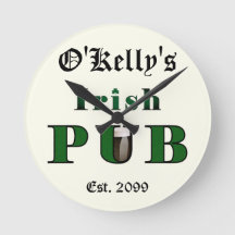 Man Cave Irish Pub Bar Taverne Wall Horloge
