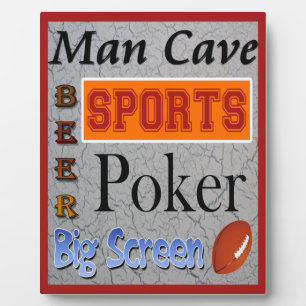 Man Cave Plaque Fotoplatte