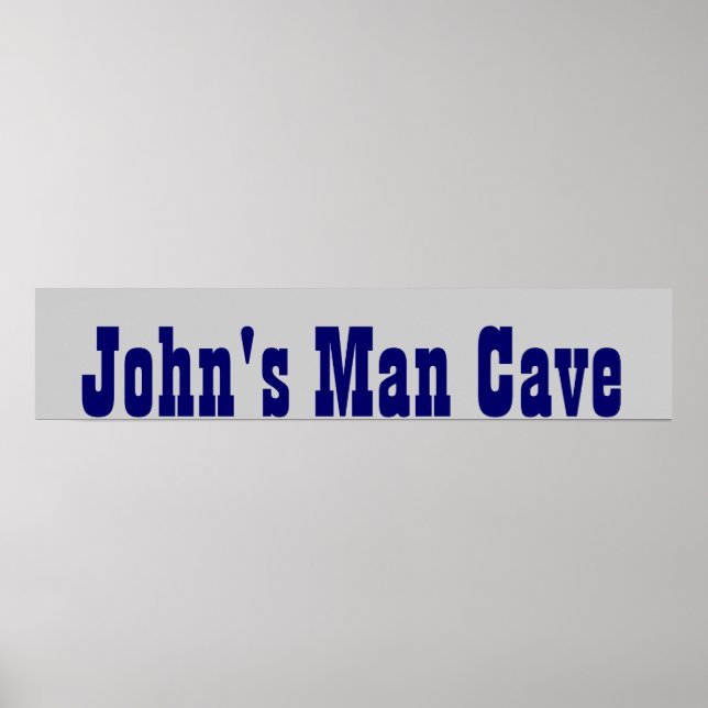 Man Cave Poster (Vorne)