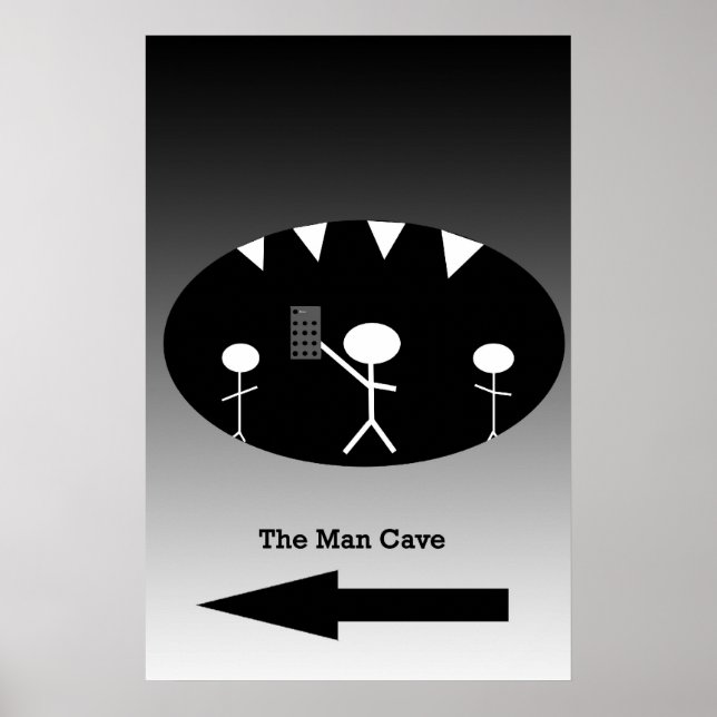 Man Cave Poster (Vorne)