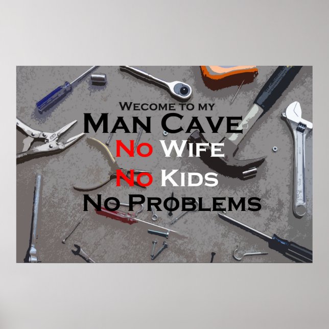Man Cave Poster (Vorne)