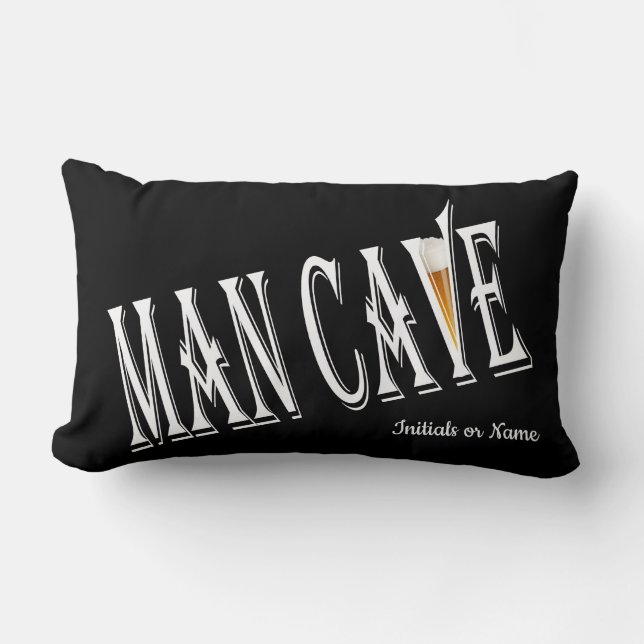 Man Cave Pub Lumbar Kissen (Vorderseite)