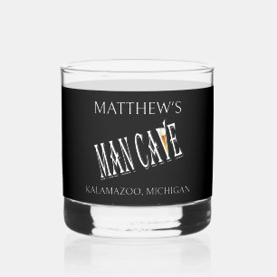 Man Cave Pub Rocks Whisky Brillen Trinkbehälter Whiskyglas