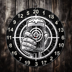 Man Cave Rustic Bierdesign Dartscheibe