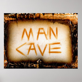 Man Cave Slate Poster
